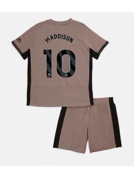 Billige Tottenham Hotspur James Maddison #10 Tredjedraktsett Barn 2023-24 Kortermet (+ Korte bukser)